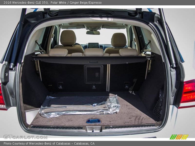 Polar White / Ginger Beige/Espresso 2016 Mercedes-Benz GLE 350