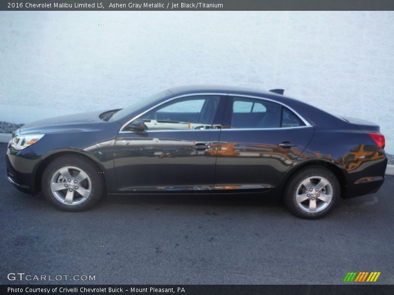 Ashen Gray Metallic / Jet Black/Titanium 2016 Chevrolet Malibu Limited LS