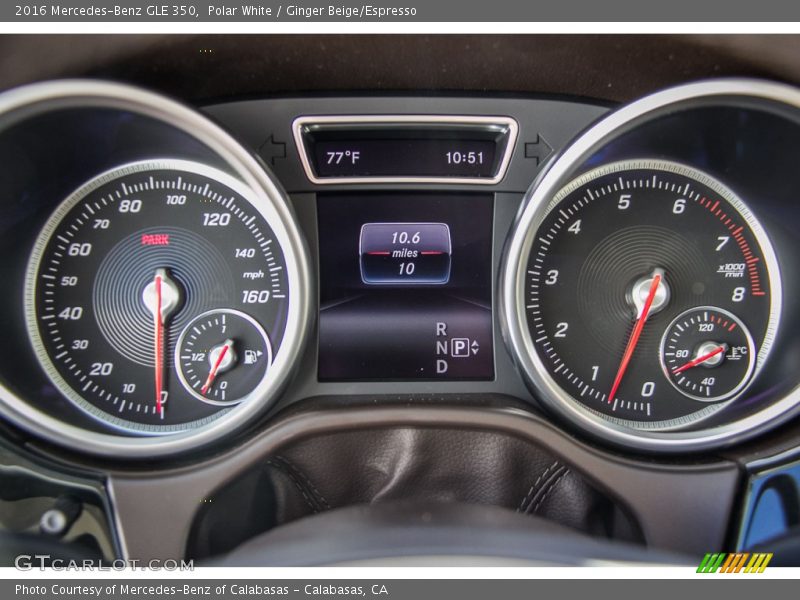 Polar White / Ginger Beige/Espresso 2016 Mercedes-Benz GLE 350