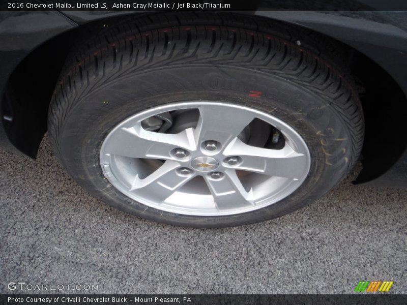 Ashen Gray Metallic / Jet Black/Titanium 2016 Chevrolet Malibu Limited LS