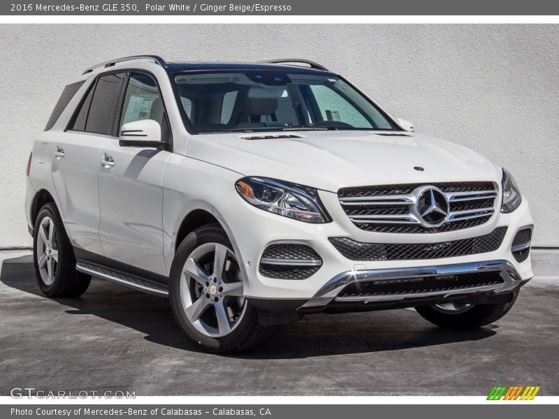 Polar White / Ginger Beige/Espresso 2016 Mercedes-Benz GLE 350
