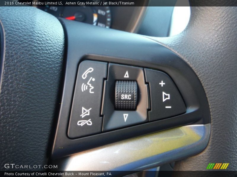Ashen Gray Metallic / Jet Black/Titanium 2016 Chevrolet Malibu Limited LS