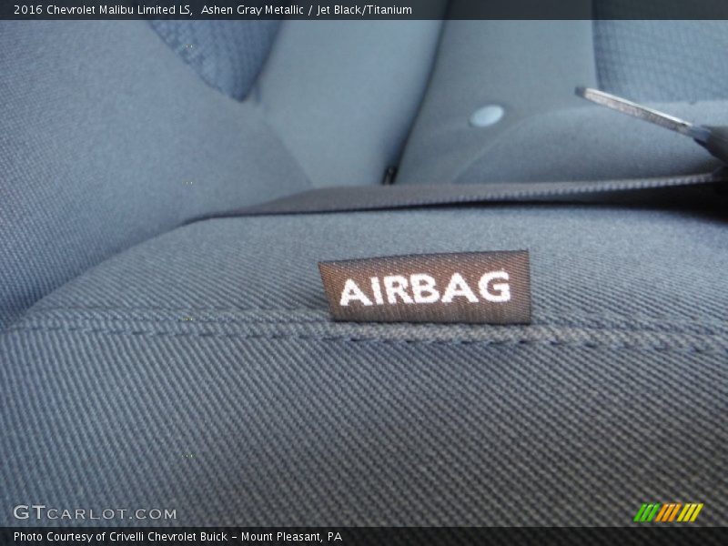 Ashen Gray Metallic / Jet Black/Titanium 2016 Chevrolet Malibu Limited LS