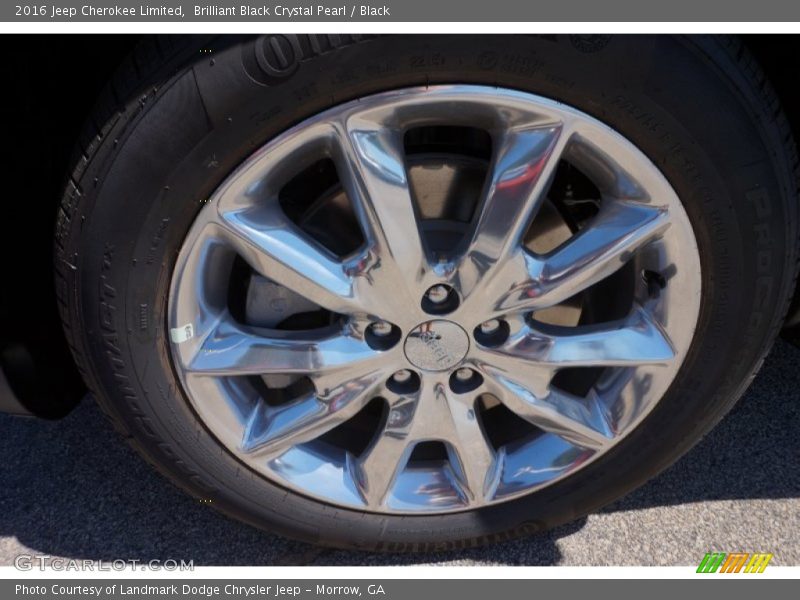 Brilliant Black Crystal Pearl / Black 2016 Jeep Cherokee Limited