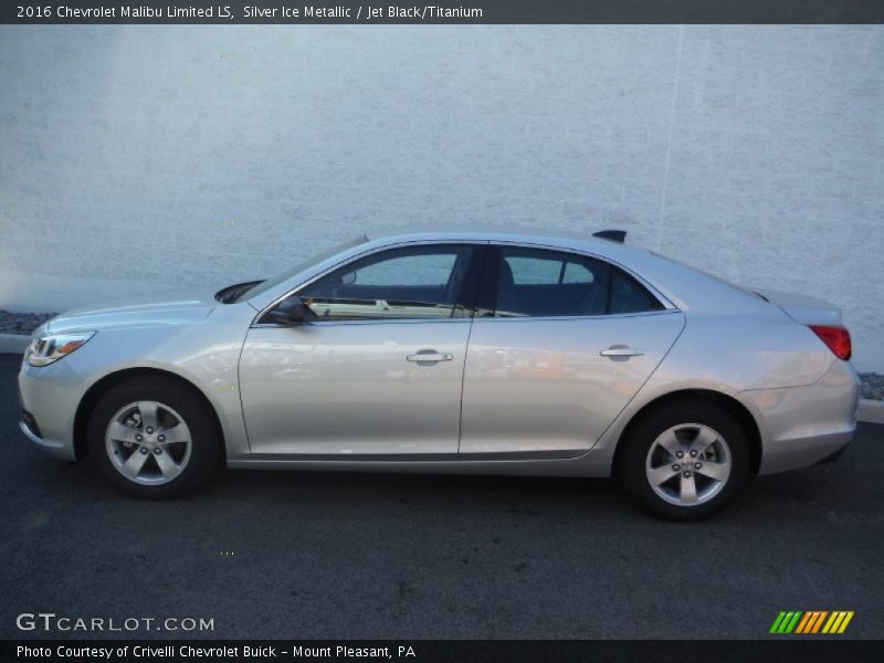 Silver Ice Metallic / Jet Black/Titanium 2016 Chevrolet Malibu Limited LS