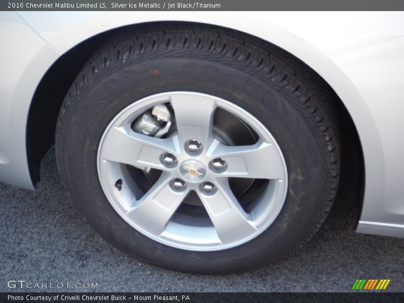 Silver Ice Metallic / Jet Black/Titanium 2016 Chevrolet Malibu Limited LS