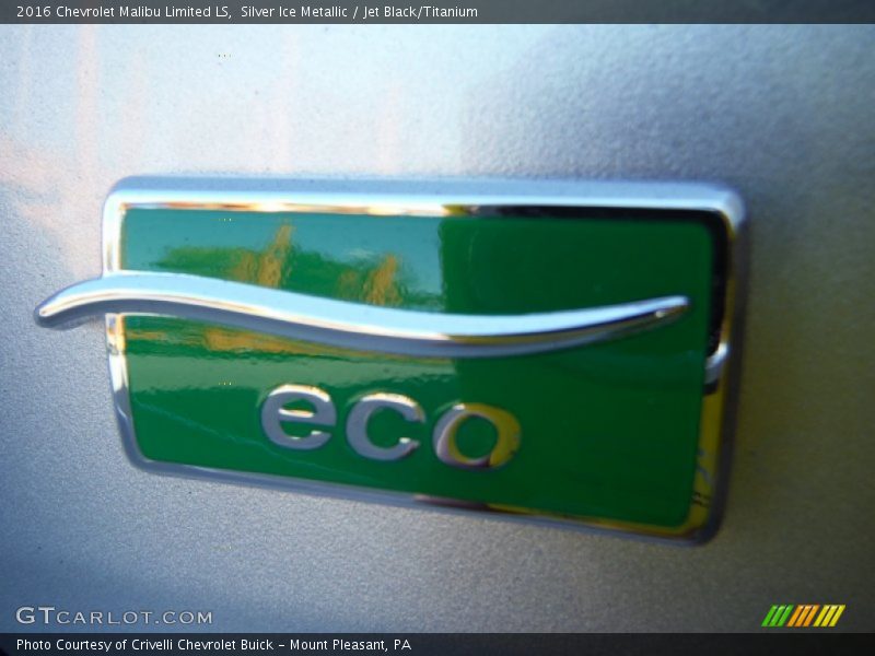 Silver Ice Metallic / Jet Black/Titanium 2016 Chevrolet Malibu Limited LS