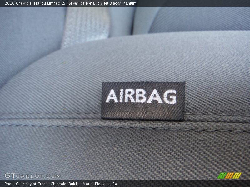 Silver Ice Metallic / Jet Black/Titanium 2016 Chevrolet Malibu Limited LS