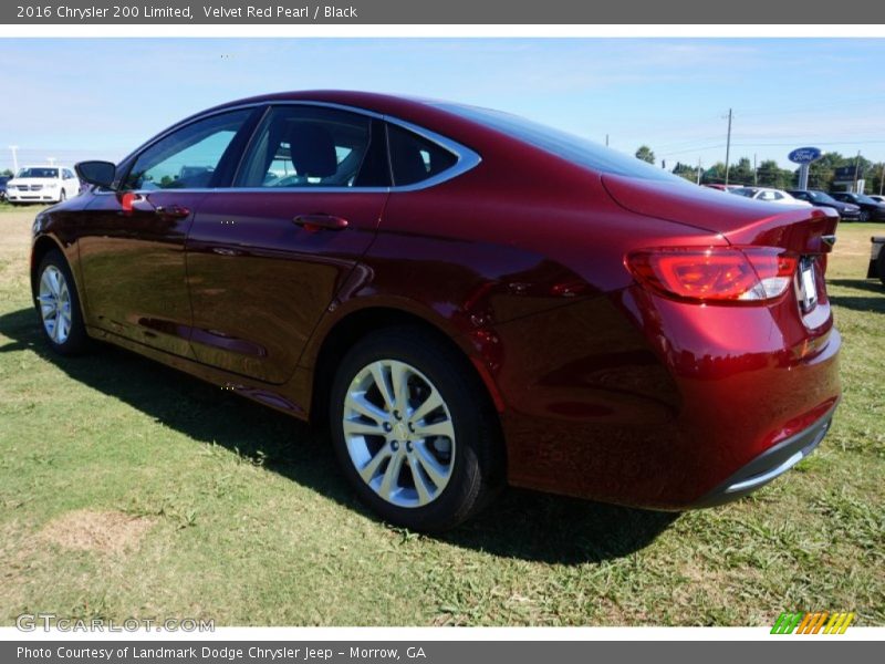 Velvet Red Pearl / Black 2016 Chrysler 200 Limited