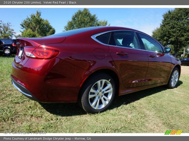 Velvet Red Pearl / Black 2016 Chrysler 200 Limited