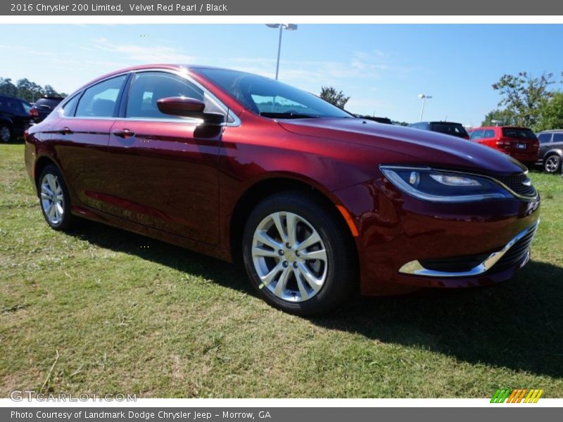 Velvet Red Pearl / Black 2016 Chrysler 200 Limited