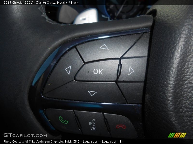 Granite Crystal Metallic / Black 2015 Chrysler 200 S