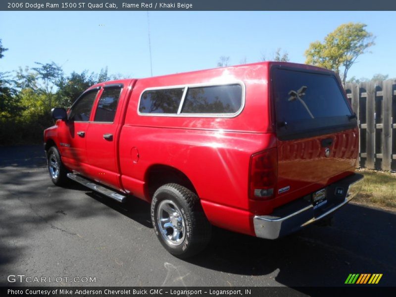 Flame Red / Khaki Beige 2006 Dodge Ram 1500 ST Quad Cab