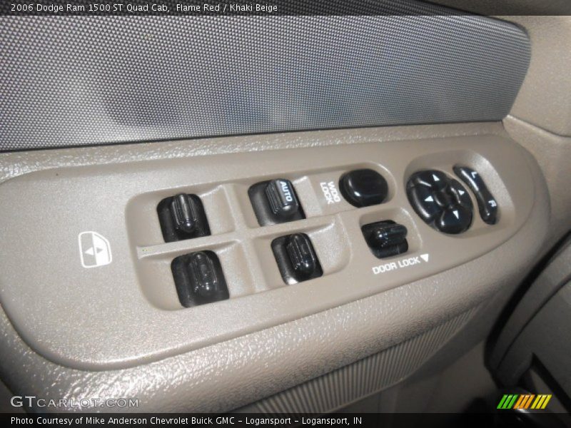 Flame Red / Khaki Beige 2006 Dodge Ram 1500 ST Quad Cab