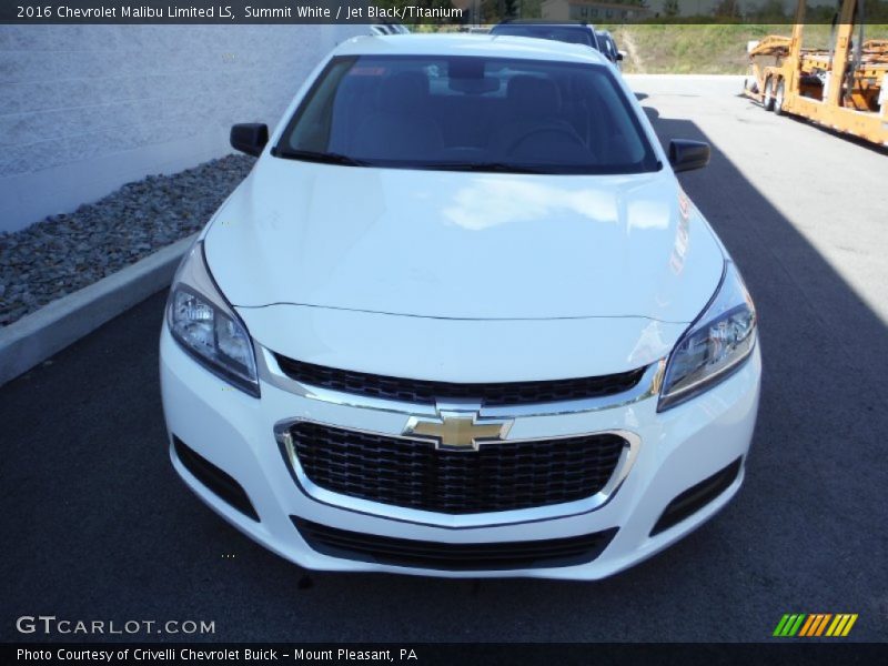 Summit White / Jet Black/Titanium 2016 Chevrolet Malibu Limited LS