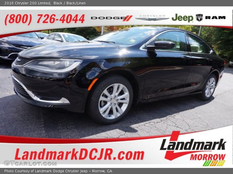 Black / Black/Linen 2016 Chrysler 200 Limited