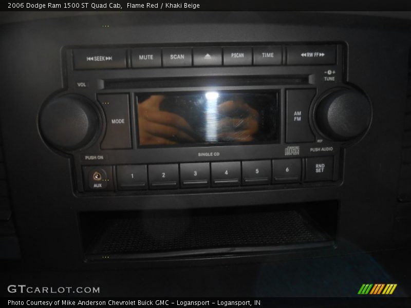 Flame Red / Khaki Beige 2006 Dodge Ram 1500 ST Quad Cab