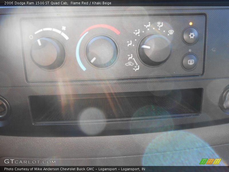 Flame Red / Khaki Beige 2006 Dodge Ram 1500 ST Quad Cab