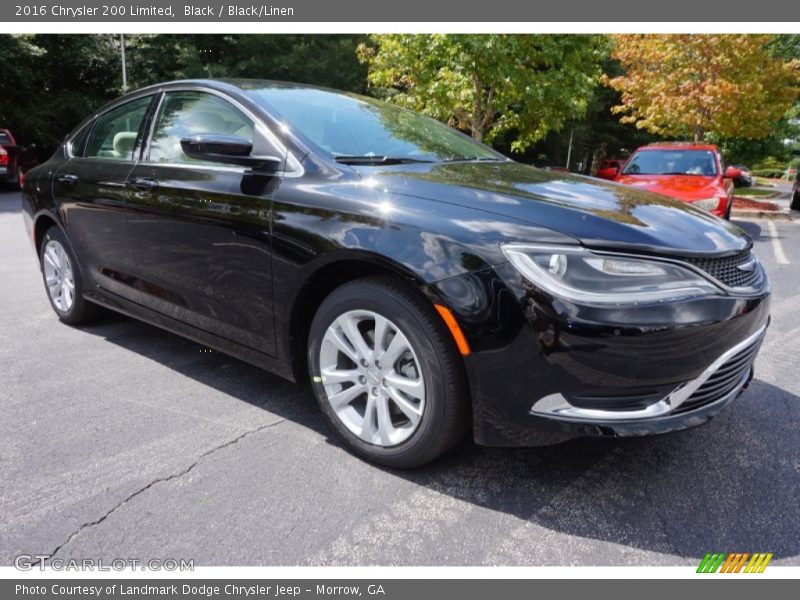 Black / Black/Linen 2016 Chrysler 200 Limited