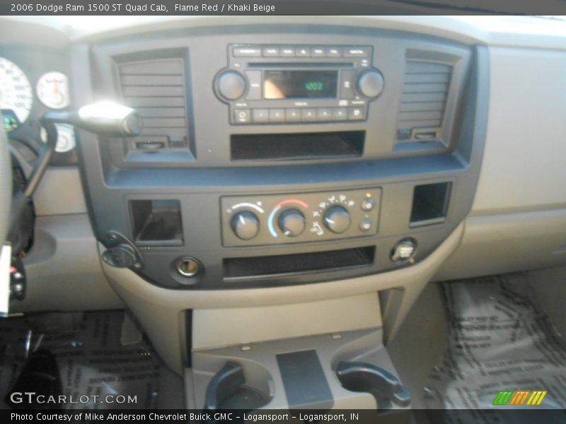 Flame Red / Khaki Beige 2006 Dodge Ram 1500 ST Quad Cab