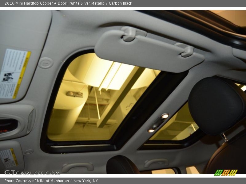 White Silver Metallic / Carbon Black 2016 Mini Hardtop Cooper 4 Door