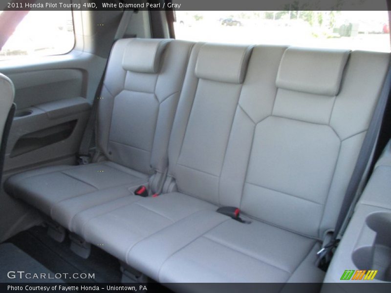 White Diamond Pearl / Gray 2011 Honda Pilot Touring 4WD
