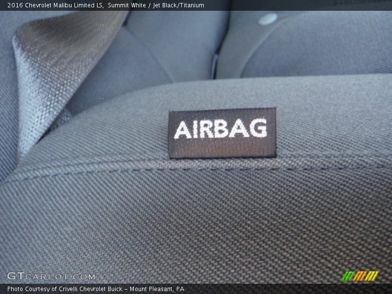 Summit White / Jet Black/Titanium 2016 Chevrolet Malibu Limited LS