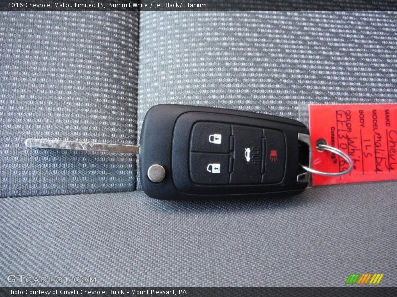 Summit White / Jet Black/Titanium 2016 Chevrolet Malibu Limited LS