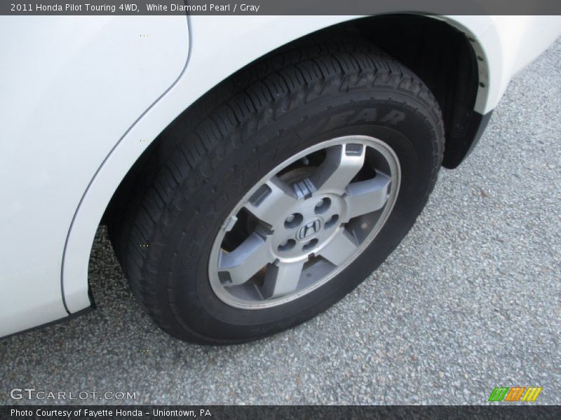 White Diamond Pearl / Gray 2011 Honda Pilot Touring 4WD