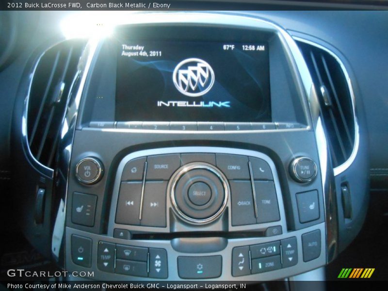 Carbon Black Metallic / Ebony 2012 Buick LaCrosse FWD