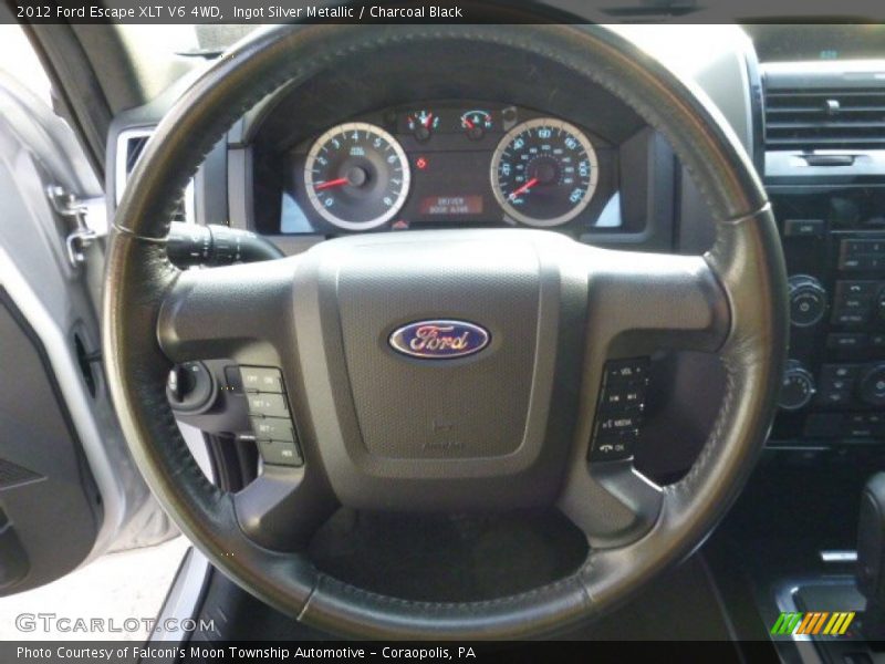 Ingot Silver Metallic / Charcoal Black 2012 Ford Escape XLT V6 4WD