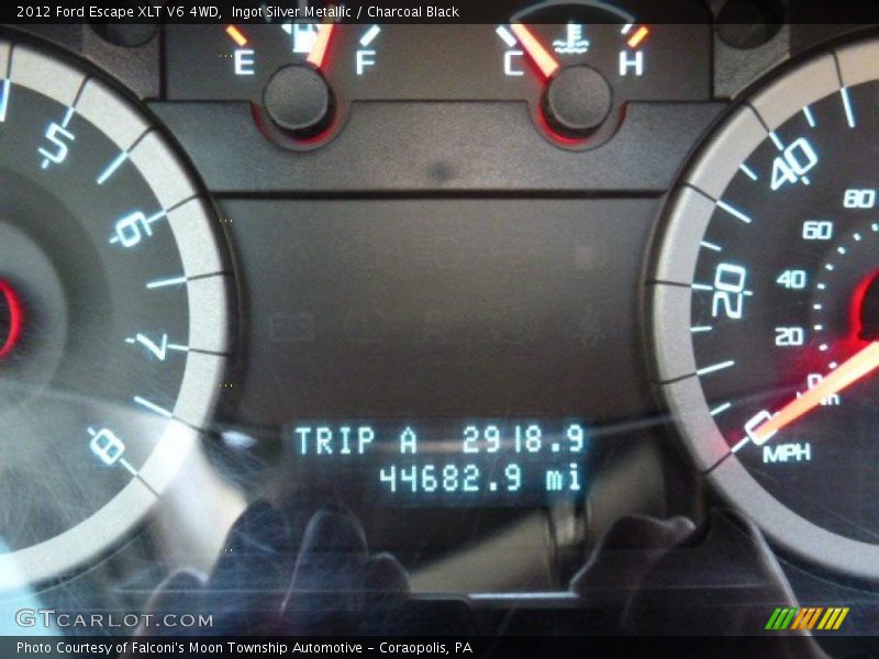 Ingot Silver Metallic / Charcoal Black 2012 Ford Escape XLT V6 4WD