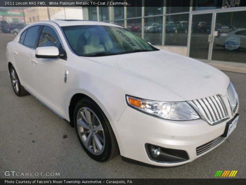 White Platinum Metallic Tri-Coat / Cashmere 2011 Lincoln MKS FWD