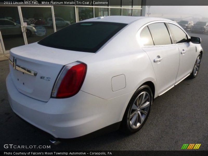 White Platinum Metallic Tri-Coat / Cashmere 2011 Lincoln MKS FWD
