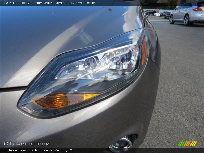 Sterling Gray / Arctic White 2014 Ford Focus Titanium Sedan