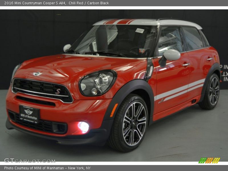 Chili Red / Carbon Black 2016 Mini Countryman Cooper S All4