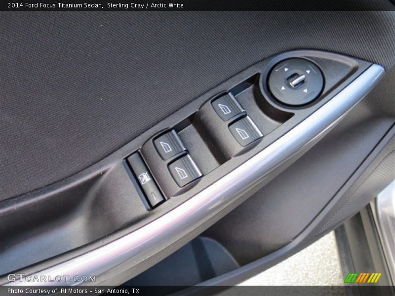 Sterling Gray / Arctic White 2014 Ford Focus Titanium Sedan