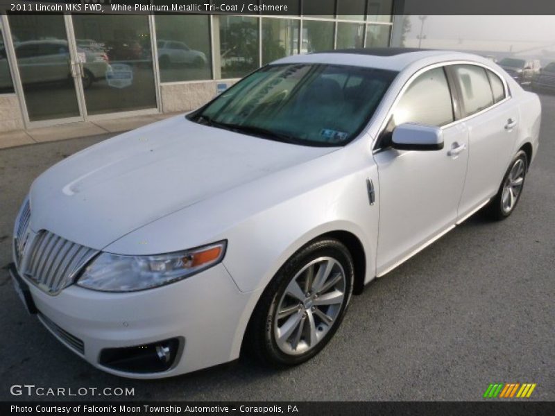 White Platinum Metallic Tri-Coat / Cashmere 2011 Lincoln MKS FWD