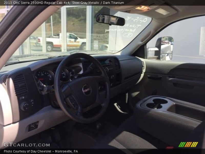 Steel Gray Metallic / Dark Titanium 2013 GMC Sierra 2500HD Regular Cab 4x4
