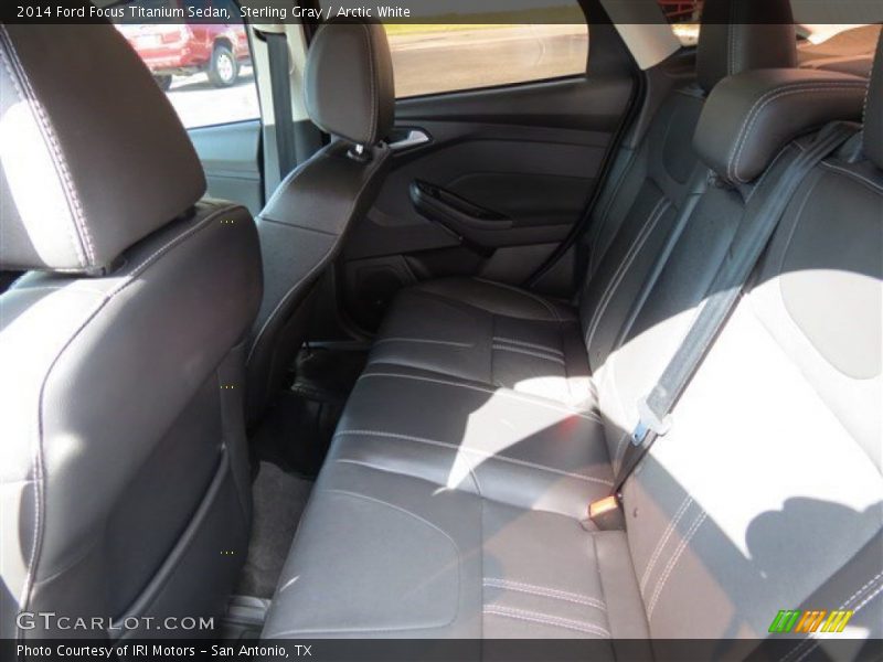 Sterling Gray / Arctic White 2014 Ford Focus Titanium Sedan