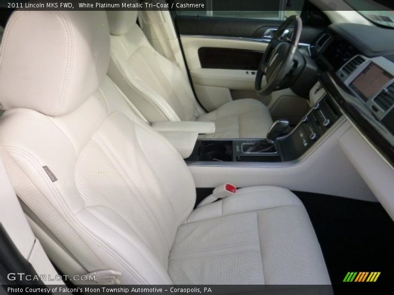 White Platinum Metallic Tri-Coat / Cashmere 2011 Lincoln MKS FWD