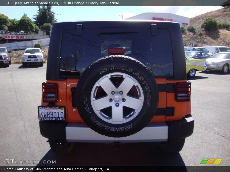 Crush Orange / Black/Dark Saddle 2012 Jeep Wrangler Sahara 4x4