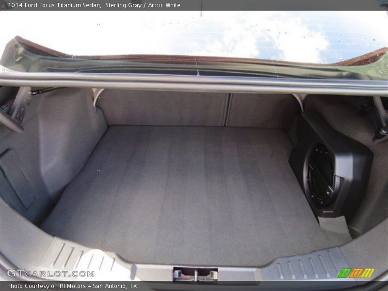 Sterling Gray / Arctic White 2014 Ford Focus Titanium Sedan