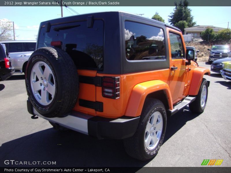 Crush Orange / Black/Dark Saddle 2012 Jeep Wrangler Sahara 4x4