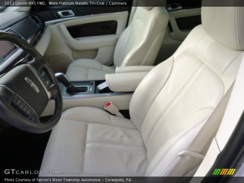White Platinum Metallic Tri-Coat / Cashmere 2011 Lincoln MKS FWD