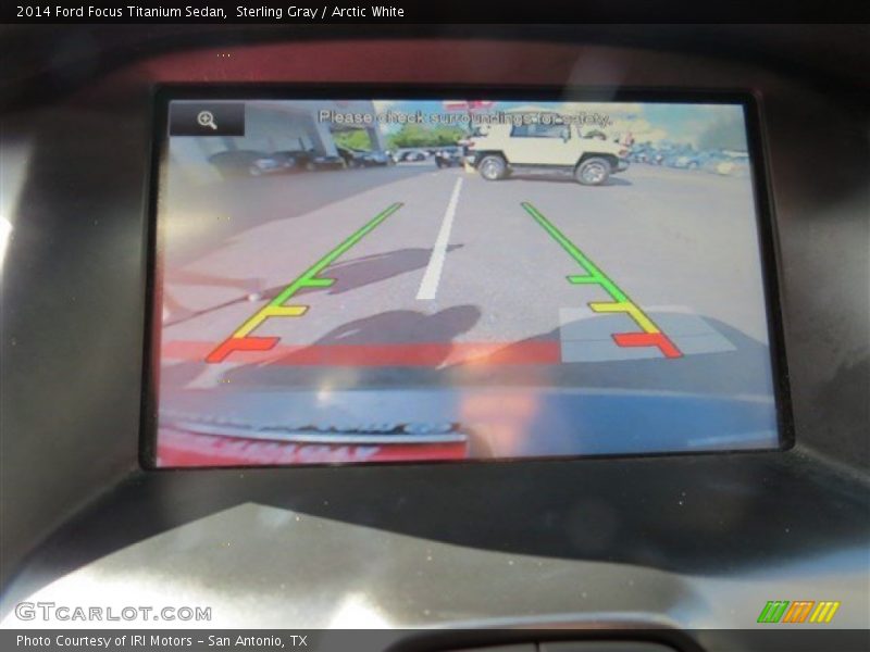 Sterling Gray / Arctic White 2014 Ford Focus Titanium Sedan