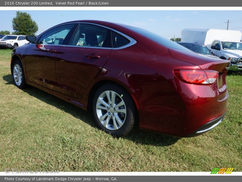 Velvet Red Pearl / Black/Linen 2016 Chrysler 200 Limited