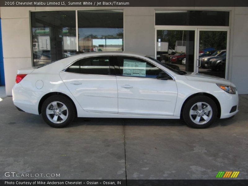 Summit White / Jet Black/Titanium 2016 Chevrolet Malibu Limited LS