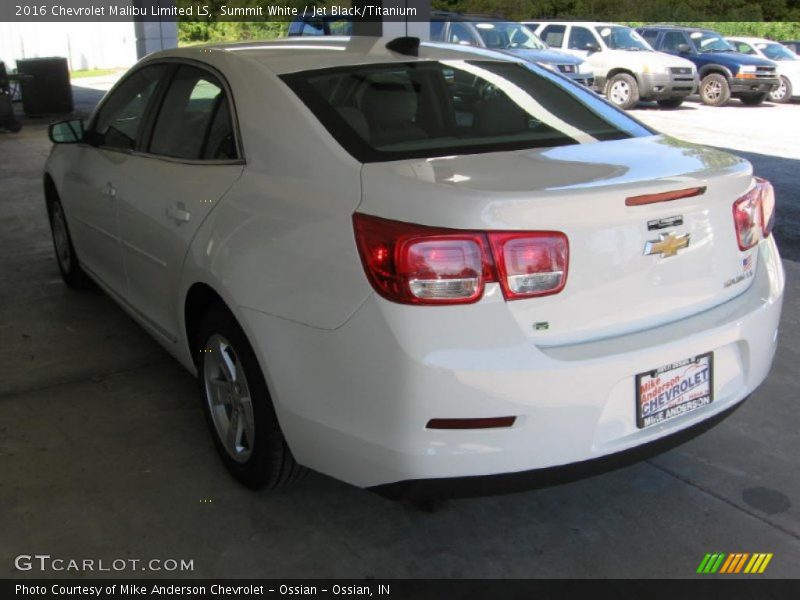 Summit White / Jet Black/Titanium 2016 Chevrolet Malibu Limited LS