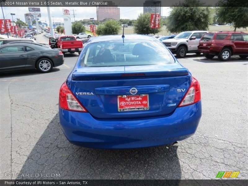 Metallic Blue / Charcoal 2014 Nissan Versa 1.6 S Sedan